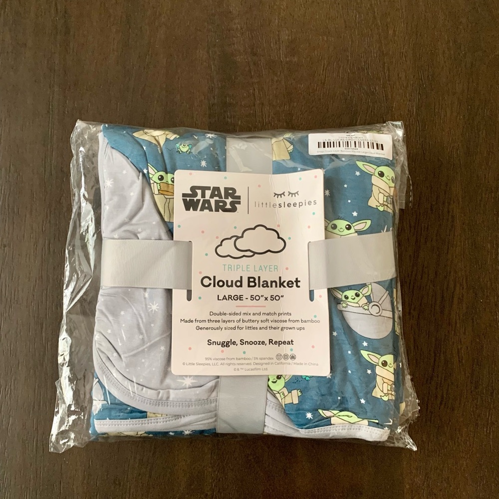 Little Sleepies Star Wars Grogu Cloud Blanket Limited Edition